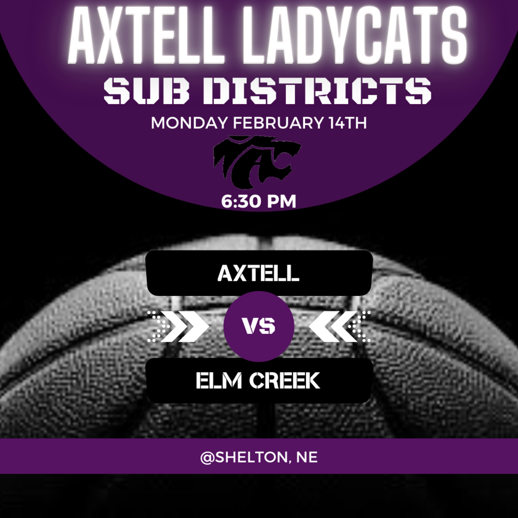 Basketball times with a picture of a basketball of Axtell