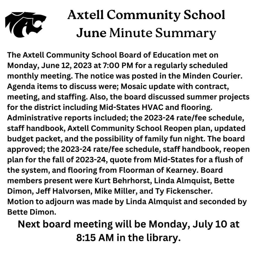 Live Feed Axtell Community School